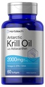 Horbäach Antartic Krill Oil 2000mg → 60 Softgel Capsules → Omega-3,美国环保局,DHA 补编 → Astaxanthin → Non-GMO, Gluten Free