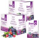 Ener-C 无糖多维他命饮料 混合饮料 - 水用维生素粉,无糖电解剂,液化靴包,零糖,维生素C & B12 补充液态混合物 - 混合莓,60 count