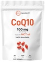 微成份 CoQ10 100 mg 每架服务,240 软胶 | Coenzyme Q10(Ubiquinone) 补充 |  with 制造 MCT Oil | 非GMO, Gluten Free