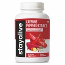 StayAlive Cayenne Pepper Capsules 960mg 配有姜,蒜,Turmeric,甜菜根,黑辣椒,120 Cayenne Capsules, 支持心血管和免疫系统, Capsaicin 补充药