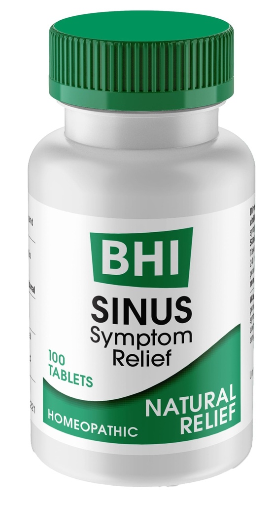 MediNatura BHI Sinus Congestion Relief – Plant & Mineral-Based Tablets for Sinus Pressure, Headaches & Nasal Congestion – Non-Drowsy, Non-Addictive & Fast-Working-Chewable – 100 Count