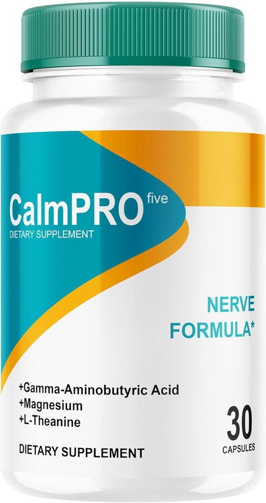 Calm Pro 5, Calm Pro 5 Capsules, Calm Pro 5 补充药, Calm Pro 5 高级公式 - 所有天然卡普尔, Calm Pro 5 评论, 1瓶