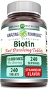 (原始内容存档于2018-09-21) (英语). Excellent Formulaments Biotin 10,000 Mcg QQ 快溶板 QX Non-GMO QX Gluten Free Supplements QQ 在美国制造(Strawberry QQ 240 Counter)