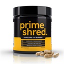 PrimeShred:男子脂肪燃烧剂、天然食欲抑制剂、热致效工作代谢促进剂和能量补充剂、重量管理w/绿色茶、咖啡因L-Carnitine、Vegan & Soy-Free,90 Caps