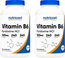 营养成本 维生素B6(黄素HCl) 100毫克,240卡普尔(2瓶)
