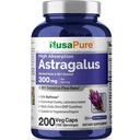NusaPure Astragalus 20:1 提取物,300毫克等效于6 000毫克/人,200枚Veggie Capsules, Non-GMO & Bioperine