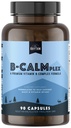 自然韵律 B-CALMplex, 独特的 B 维生素混合剂, B 复合支持 合适的神经功能和放松, 3个月供应, 90个卡普尔
