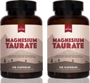 天然韵律 陶拉特镁,2-Pack,高吸收陶拉特,750mg(150mg of Elemental Magnesium) 120 Capsules per Bottle