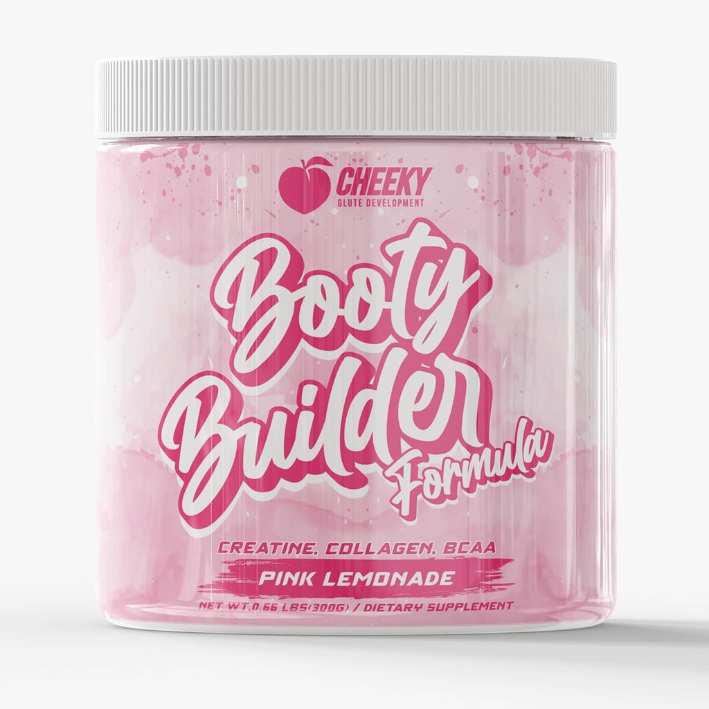 Booty Pump公式 - Pink Lemonade Creatine Blend for Women, BCAAs & Collagen, 肌肉增益和booty生长增强器, Grit-Free Formula Creatina Para Womenes Queratina Para Musculos