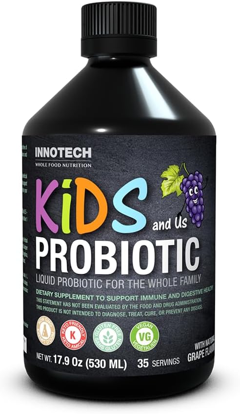 INNOTECH 营养:儿童与我们液态抗生素,葡萄味 - 530毫升