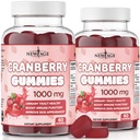 新AGE Cranberry Gummys Urinary Tract Health Gummys 1000mg - 支持布拉德,肾脏,UTI - 蔬菜(Cranberry 120 Counter)