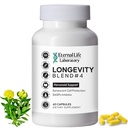 Quercitin、Rhodiola Rosea、Luteolin和Rutin Longevity Blend #4 具有豁免和能量支持的细胞防御、抗氧化剂的抗衰老补充剂