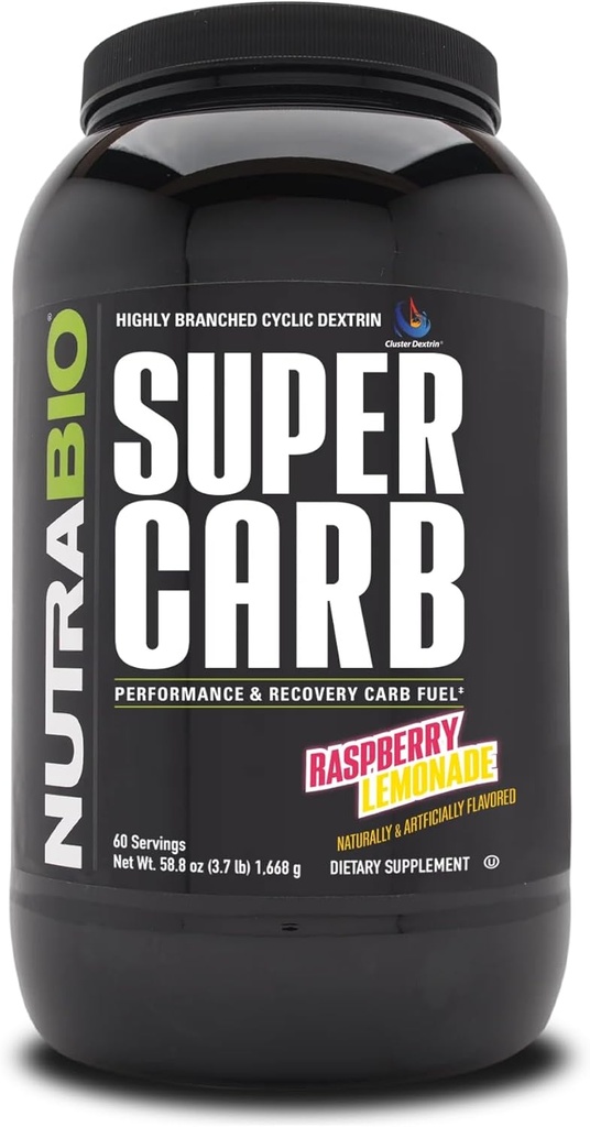 NutraBio Super Carb - 60 services (红莓柠檬水)