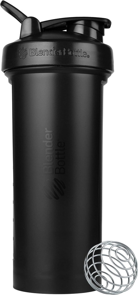 BlenderBottle Classic V2 摇摆瓶 完美地用于蛋白质摇摆和预演, 45-Ounce, 黑色