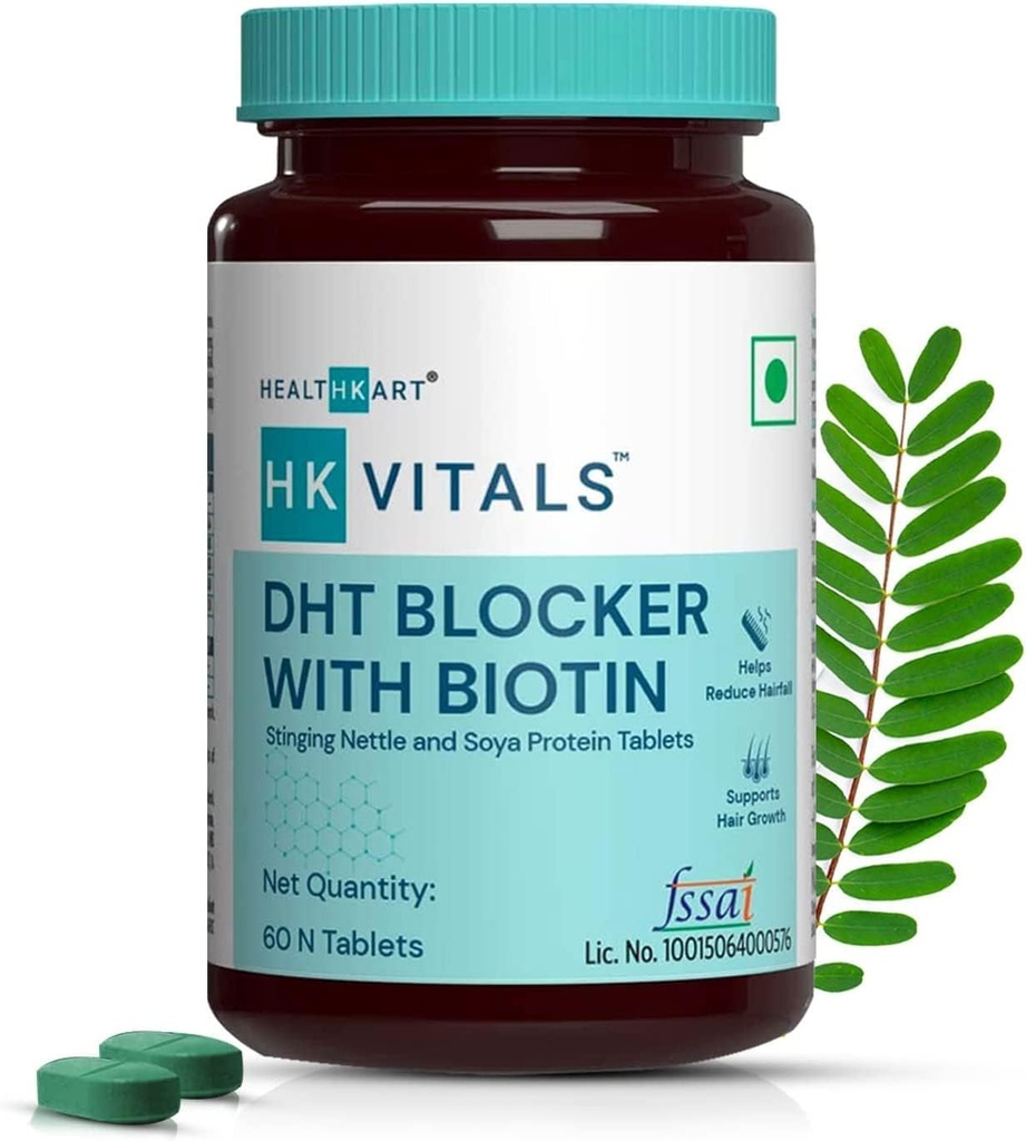 QURA DHT 屏蔽器,配有Biotin, Stinging Nettle和SOYA蛋白,帮助减少毛发滑落,刺激毛发生长,60块板块