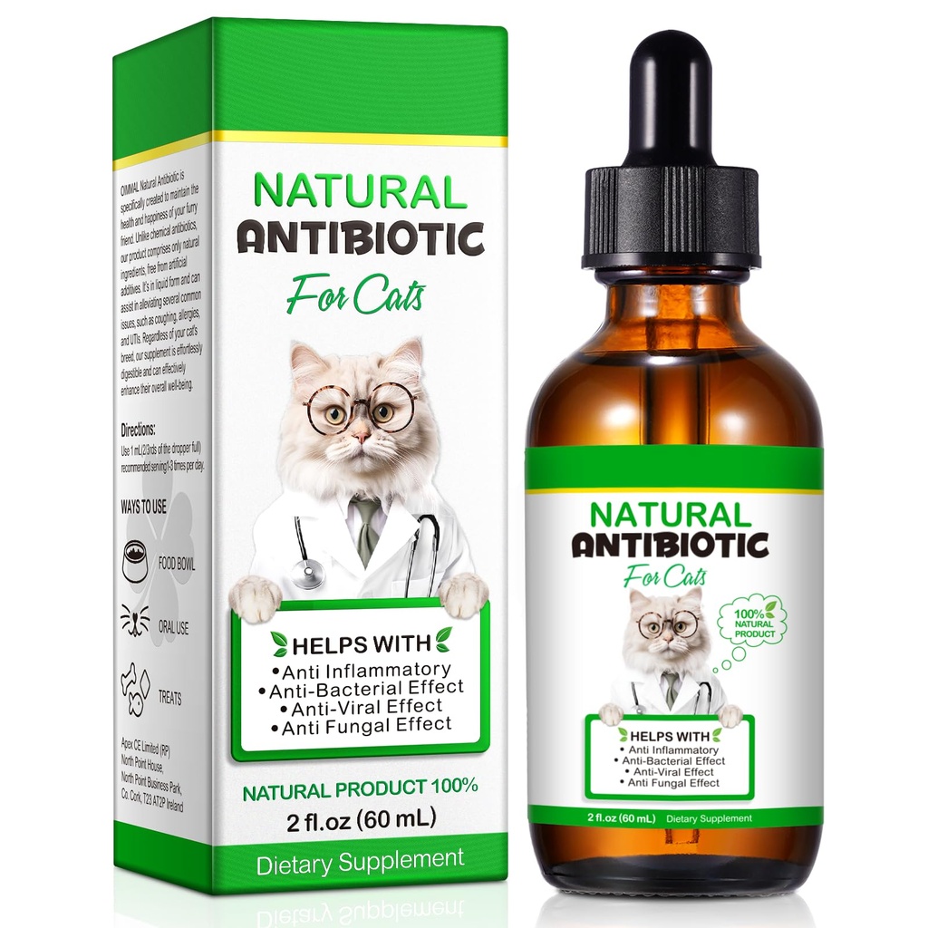 猫类抗生素 猫类抗生素 自然猫类抗生素 多维他命草药补充剂 60ml