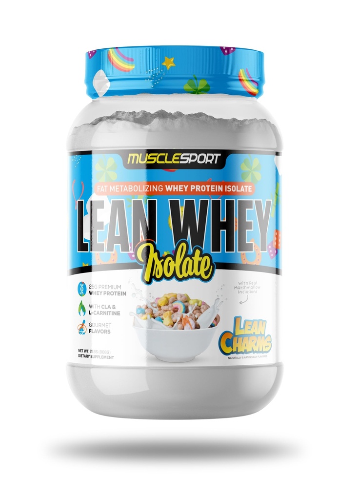 肌肉运动 Lean Whey革命TM 蛋白质粉 - Whey 蛋白质隔膜 - 低卡路里,低碳,低脂肪,不可思议的火焰 - 25g 蛋白质/ Scoop(2lb, Lean Charms)