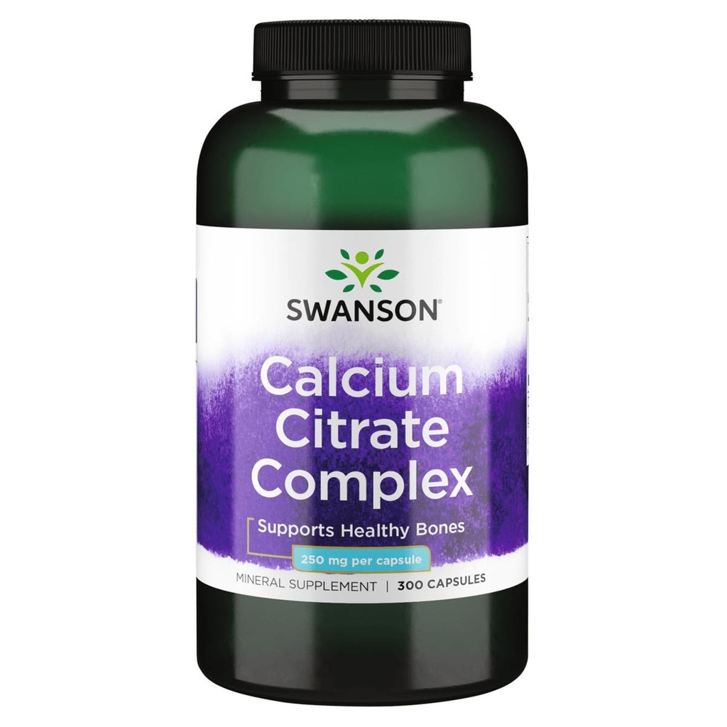 Swanson Calcium Citrate 复合肌肉骨骼健康支持矿物补充300盖