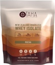 Taha 健康与营养 Mocha Whei 蛋白质隔离粉, 30g 蛋白质, 7.9g BCAAs, 4.3g Leucine |新西兰自由放行, 草油乳制品 | Gluten-free, Keto, Kosher | 2LB, 24种服务