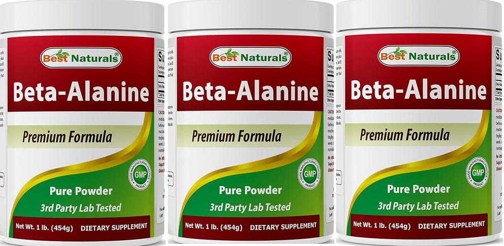 Best Naturals Beta Alanine Pure Powder 1 英镑(1 LB (Pack of 3))