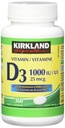 Kirkland 签名 维生素 D3 1000 IU, 360 片