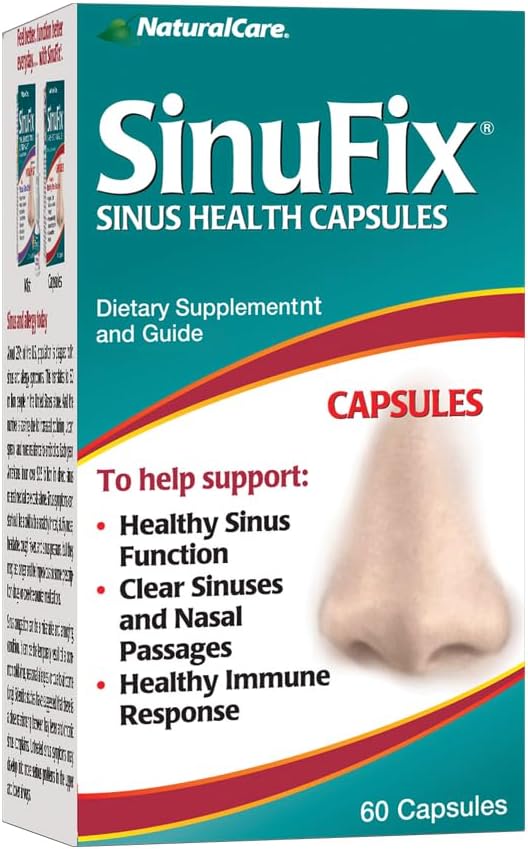 NaturalCare SinuFix Capsules, 推广健康的 Sinus 函数, 60 个计数