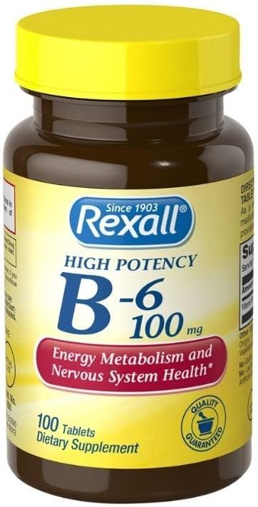 Rexall维生素B6 100毫克,100克