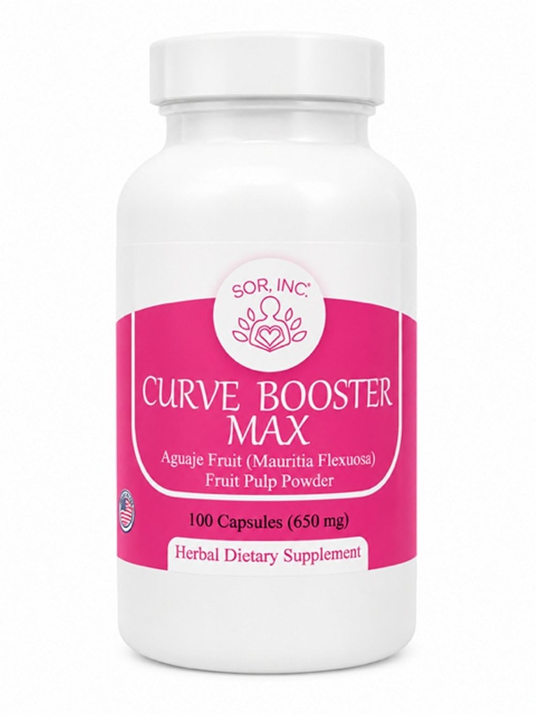 曲线助推器 Max Pure Aguaje Capsules 用于妇女和跨性别 650 mg 美国制造