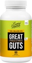 LIVELY VITAMIN CO. Great Guts Probiotic - 100亿 CPU Probiotic - 平衡 GUT 微生物群,GI Tract,炎症,消化, Reflux, Upset Stomach, & 腹泻 - 60 Caps