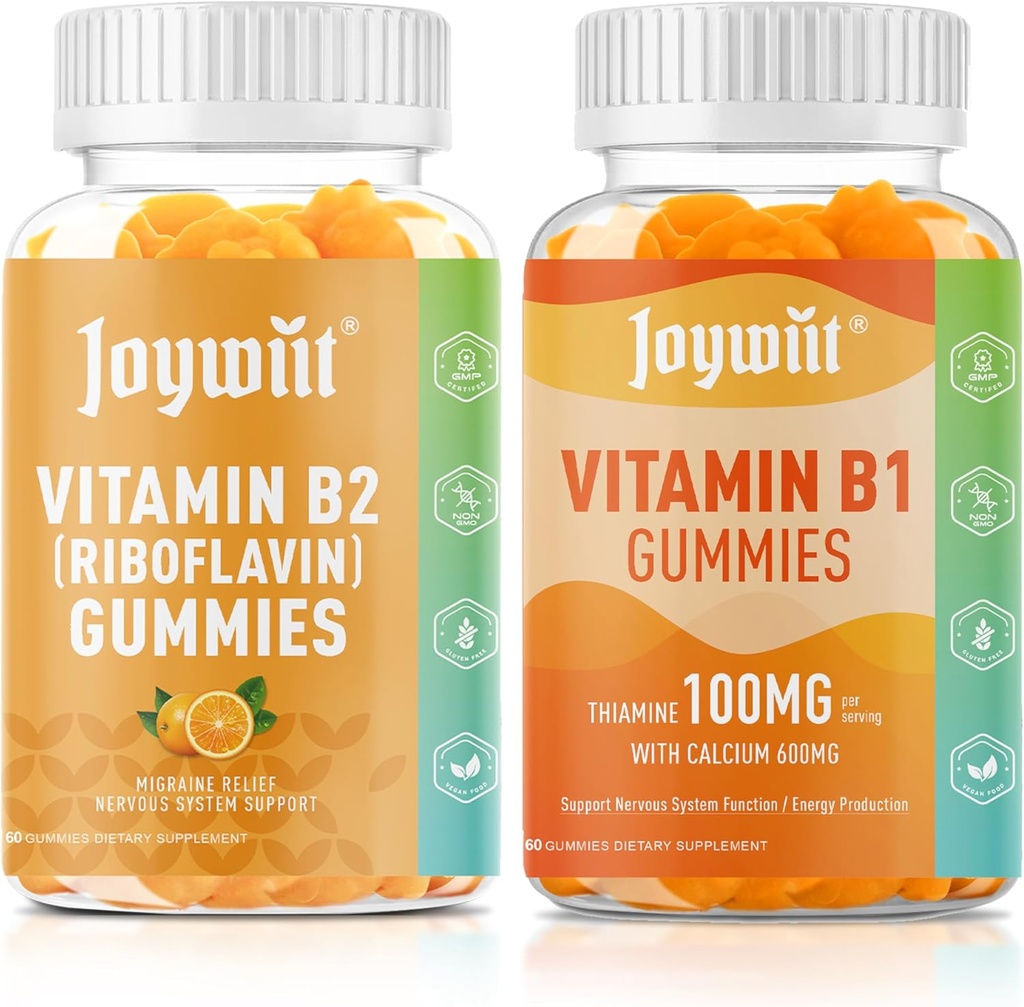 维生素B2,400mg Gummys和维生素B1,100mg Gummys