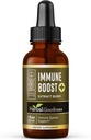 Herbal Goodness Immune Support Liquid 1oz – Immune & Gut Health的天然草药补充剂,成人和儿童的液体维生素,配有 Echinacea, Astragalus 和 Graviola – 1瓶