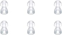 (6pcs/lot) 为BTE、ITE和口袋听力辅助耳机更换器(小型)收听助耳提示硅酮