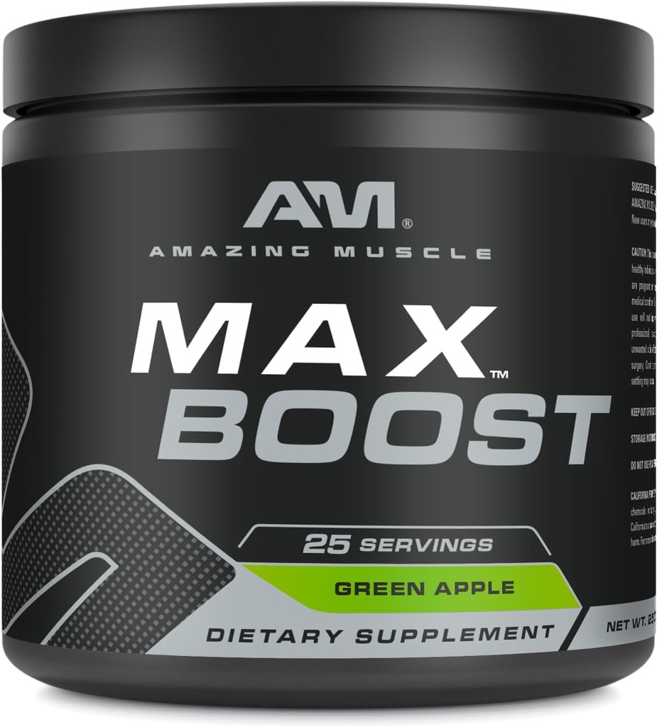 (原始内容存档于2018-09-26). Amazing Muscle Max Boost 25 Services 25 Services 25 Services entense pre-Working Supplements for Men & Women 包含有克里丁单水合物,咖啡因,贝塔-阿拉宁,贝泰因(25 Services, Green Apple).