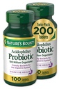 自然的丰厚酸性op Probiotic,每日Probiotic 补充,消化性健康,200平板,双包