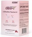 L-Citrulline Taurine 2:1,草莓-香草 L Citrulline Citrulline 补充品,维根·陶林粉,咖啡因自由,Gluten自由,30 Pack
