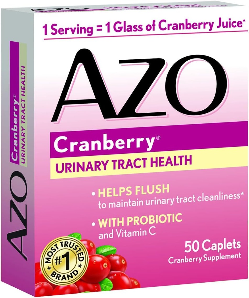 AZO 所有自然集中的Cranberry牌匾,50个计数(3包)