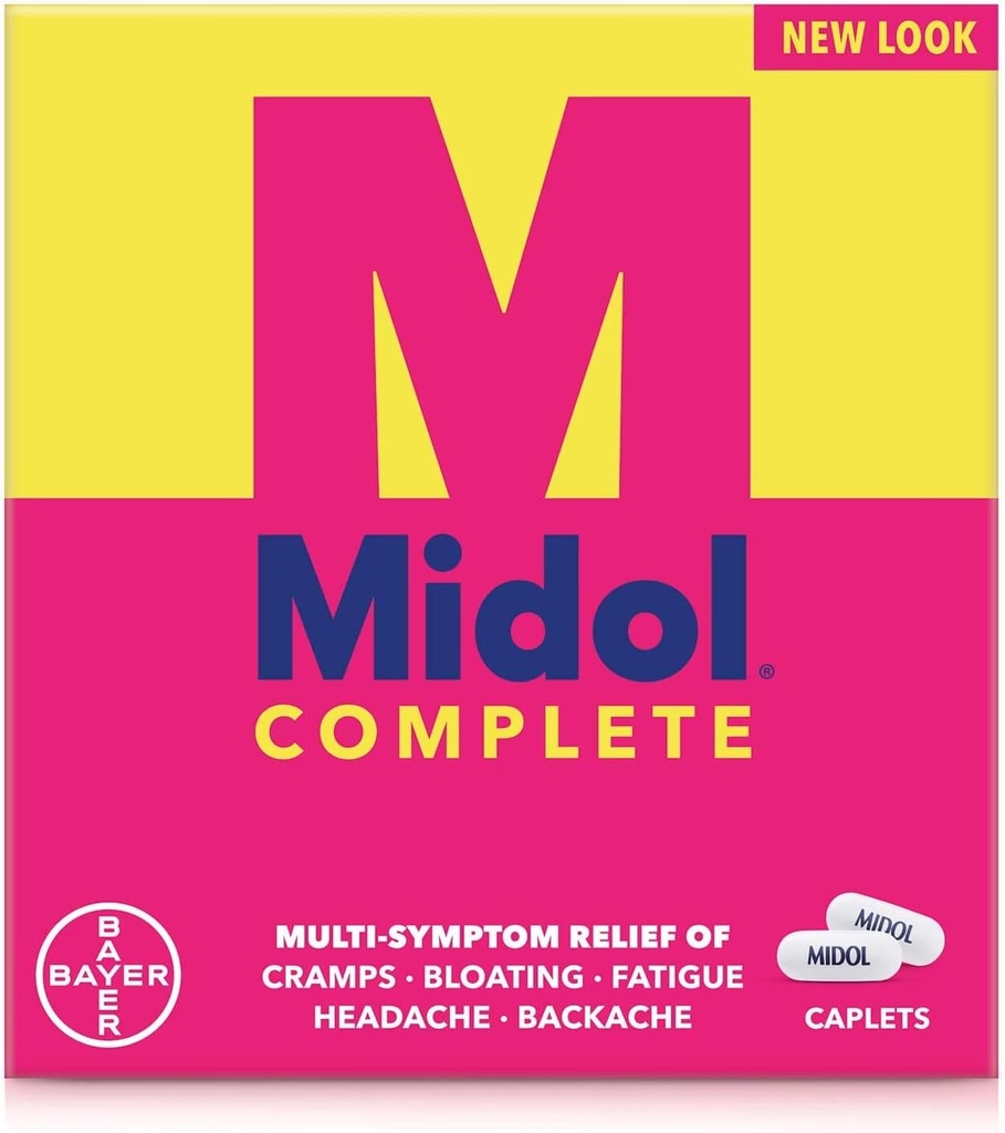 Midol 完整卡片,24 Count(2套),包装May Vary