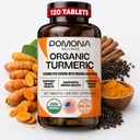 Pomona Wellness 有机图尔克补充剂 2100 mg, USDA Organic, 非GMO, Vegan, Turmeric Curcumin 与黑辣椒用于吸收, 用于联合支持和豁免, 120片