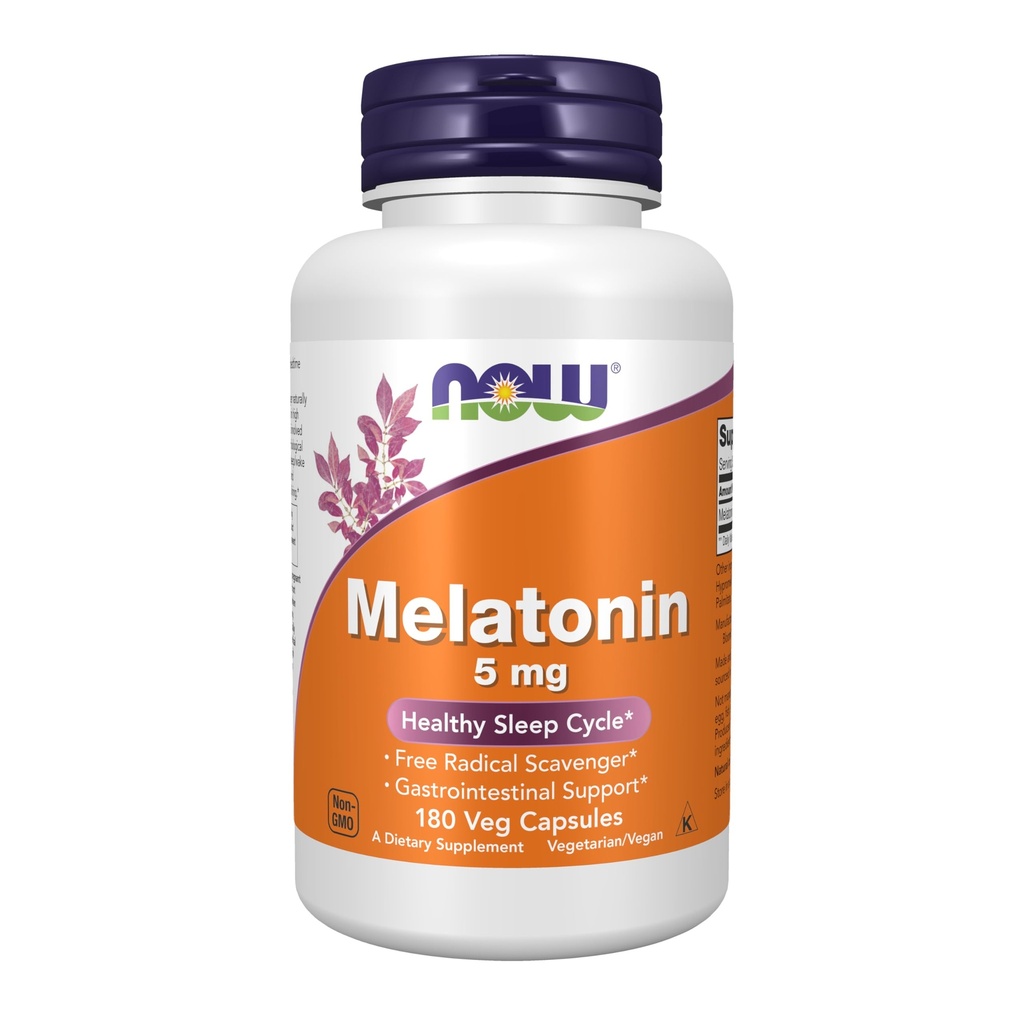 Now Foods Supplements, Melatonin 5 mg, Free Rightial Scavenger *, 健康睡眠周期*, 180 counter (Pack of 1) 页面存档备份,存于互联网档案馆, pack of 1).