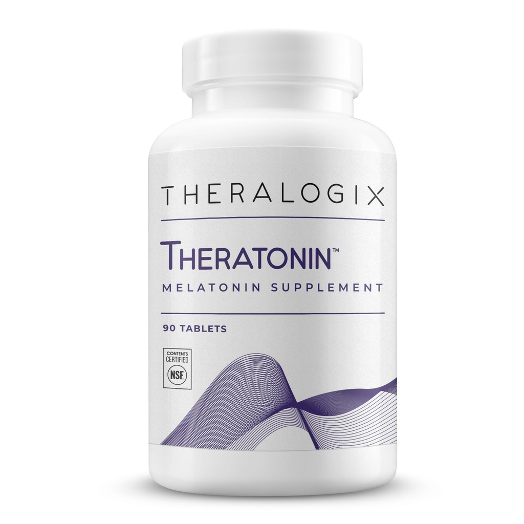 Theralogix Theratonin Melatonin 补编 - 90天供应 - 睡眠支持补编 - Melatonin 帮助晚安 - 支持生育的妇女补编 - NSF 认证 - 90块