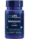 生命延长 Melatonin, 3 mg, 最佳睡眠支持, 健康循环韵律, 细胞防御, 无胶体, 非GMO, 蔬菜, 60可嚼的萝卜根