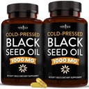 新AGE 黑种子油软胶胶囊-Premium Cold-Presed Nigella Sativa 生产纯黑胶种子油-非GMO和蔬菜(120软胶)
