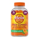 Metamucil Fiber Gummys for Adults, No Sugared 添加橙色Flavor, 5g Prebiot 植物基纤维增生剂 Blend, 120 Count