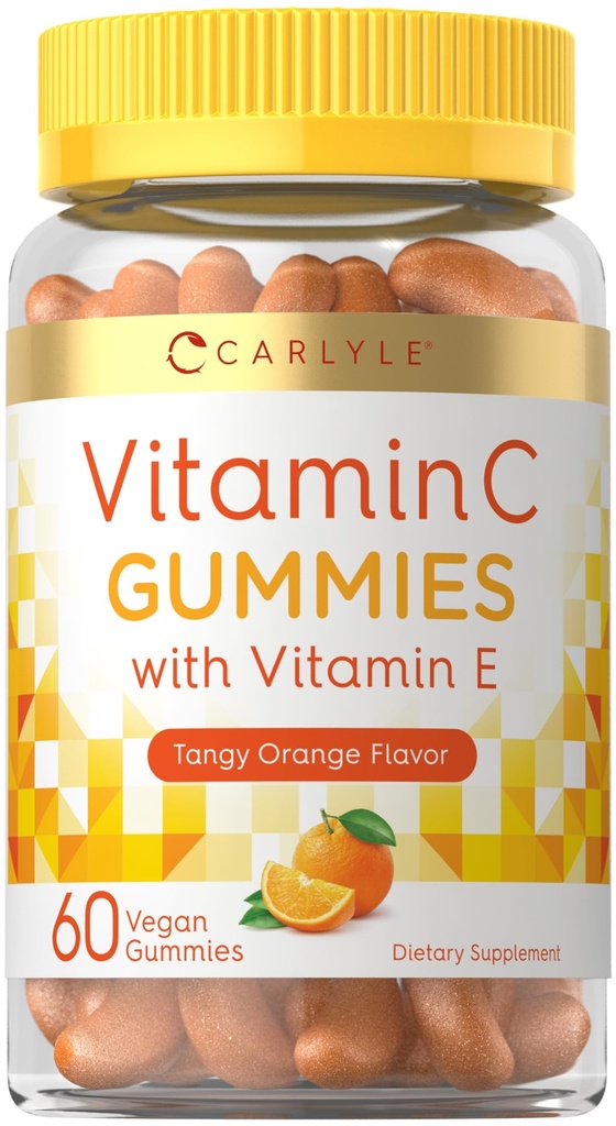 Carlyle Vitamin C Gummys 60 Counter 橙色火焰 与维生素 E Q Vagen, Non-GMO, 和Gluten Free Supple 等 互联网档案馆的存檔,存档日期2011-09-02.
