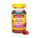 Nature Made Advanced Multivitamin Gummys 50 + for her, Womens Multivitamins Gummys with Magnium Citrate, Vitamin D3, Zinc, Calcium and all 8 B 维生素, 84 计数, 28 日供应