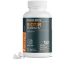 Bronson Biotin 10,000mcg,支持健康头发,皮肤和钉子,蔬菜,非GMO,150平板