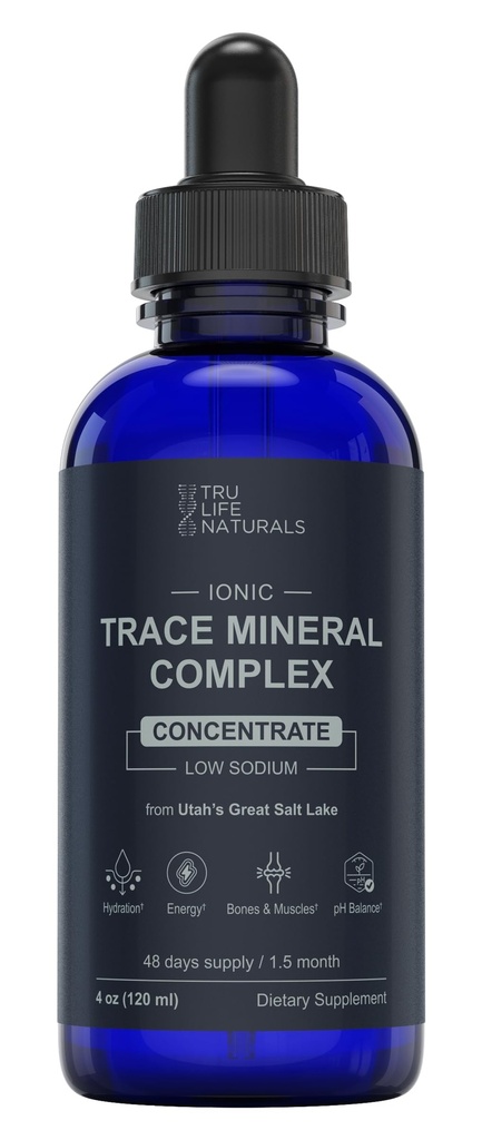 Trace Mineral Complex - 4 oz (48 Serviges) - 72+ (中文(简体) ). 焦化/镁、氯化物、硼、钾/支持水合和电解平衡