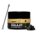 HAMS 纯喜马拉雅Shilajit Resin, 具有84+痕量矿物的认证Mumijo, 具有高潜力的元素金和富尔维酸, 实验室测试, Vegan, 30g