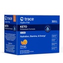 追踪矿物 Pak Keto 水 - 电解液补充 饮料混合剂 - 1000 mg 钾+ 70 支持能源, Stamina, & 水分 - 橙色 Flavor 30 服务
