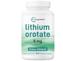 微成份 Orotate 锂 5 mg, 240 蔬菜 Capsules 5 mg Pervice → 元素 Lithium Trace 矿物 → 稳定低脂 Orotate 形式 → 非 GMO, 填充器 无